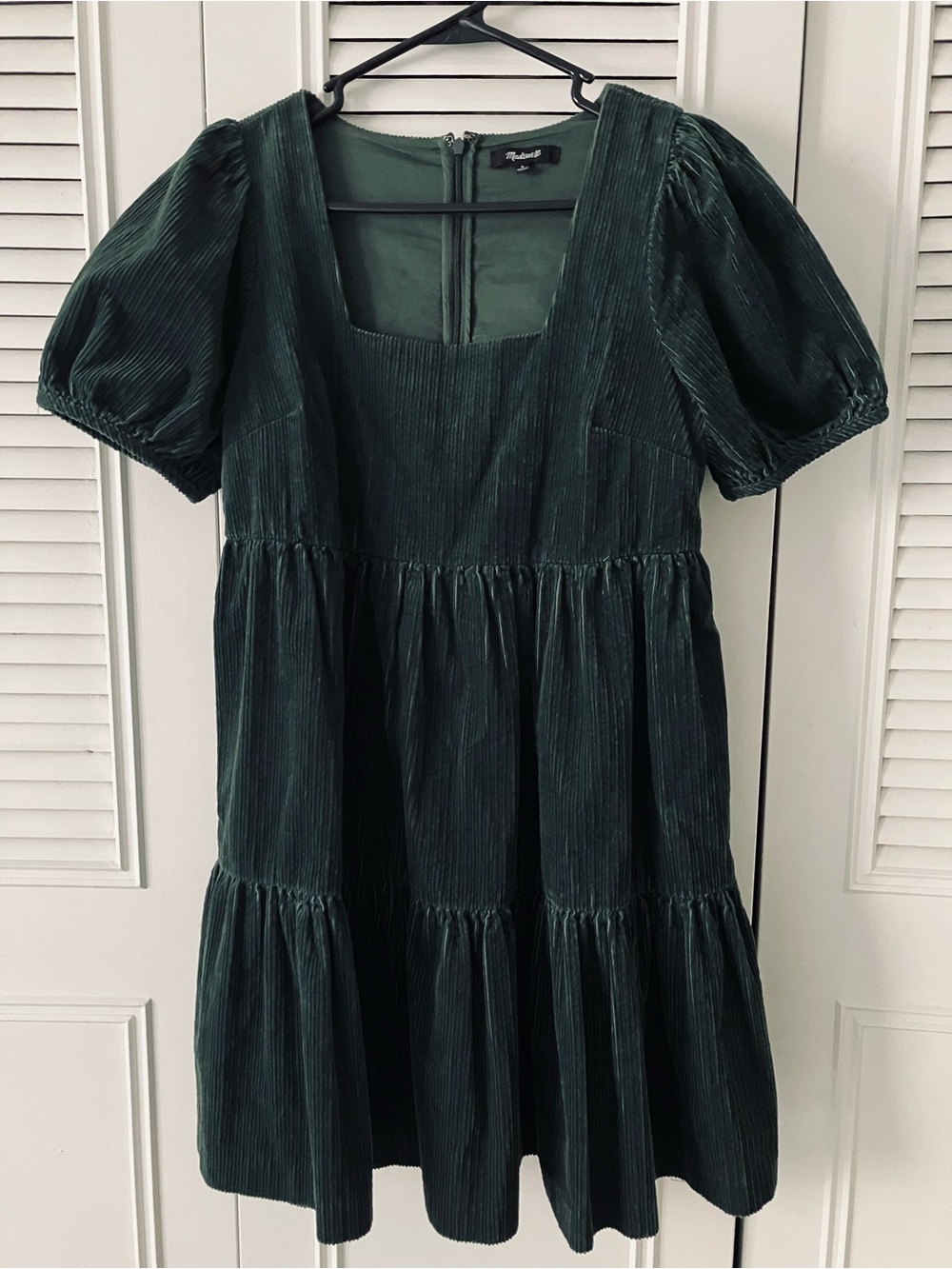 Green Corduroy Madewell Dress